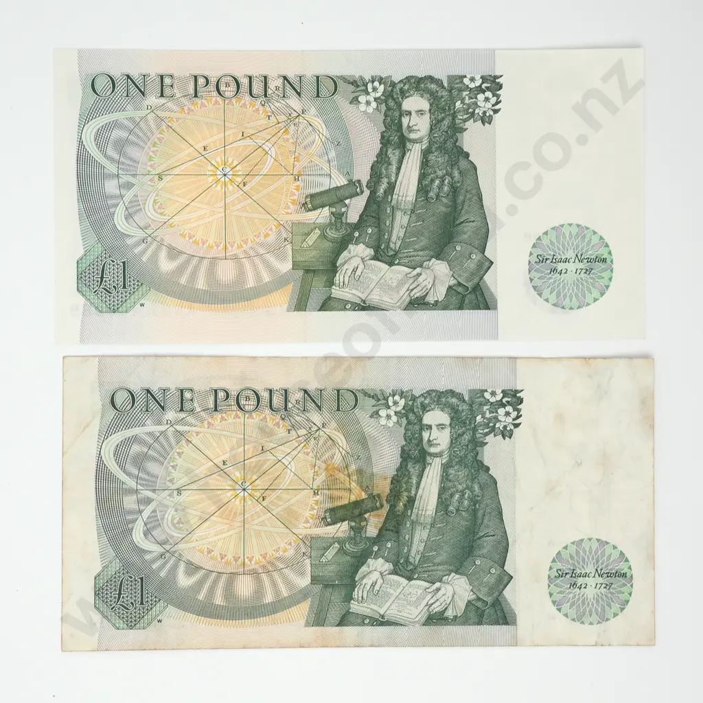 ENGLAND Bank of England pair 1 pound Image 1++