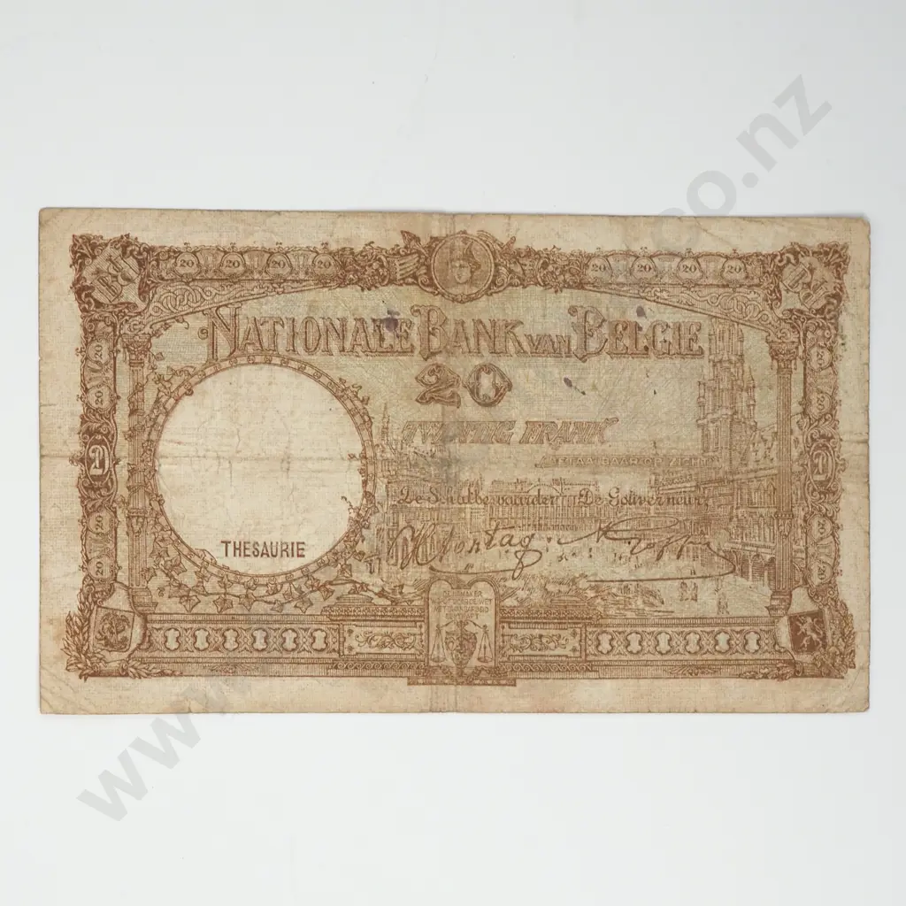 BELGIUM 5 francs, 1941, F Image 1++