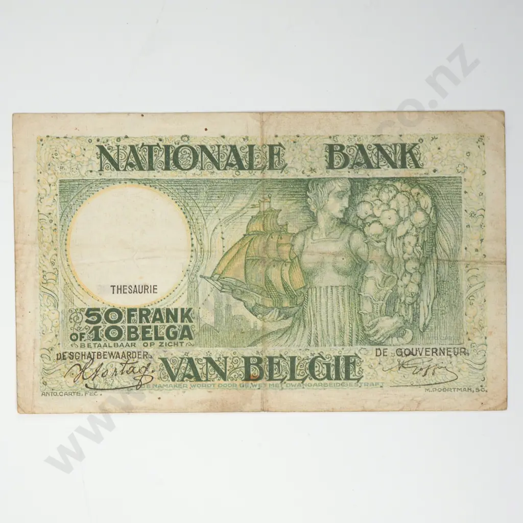 BELGIUM 50 francs, 1942, G.F Image 1++