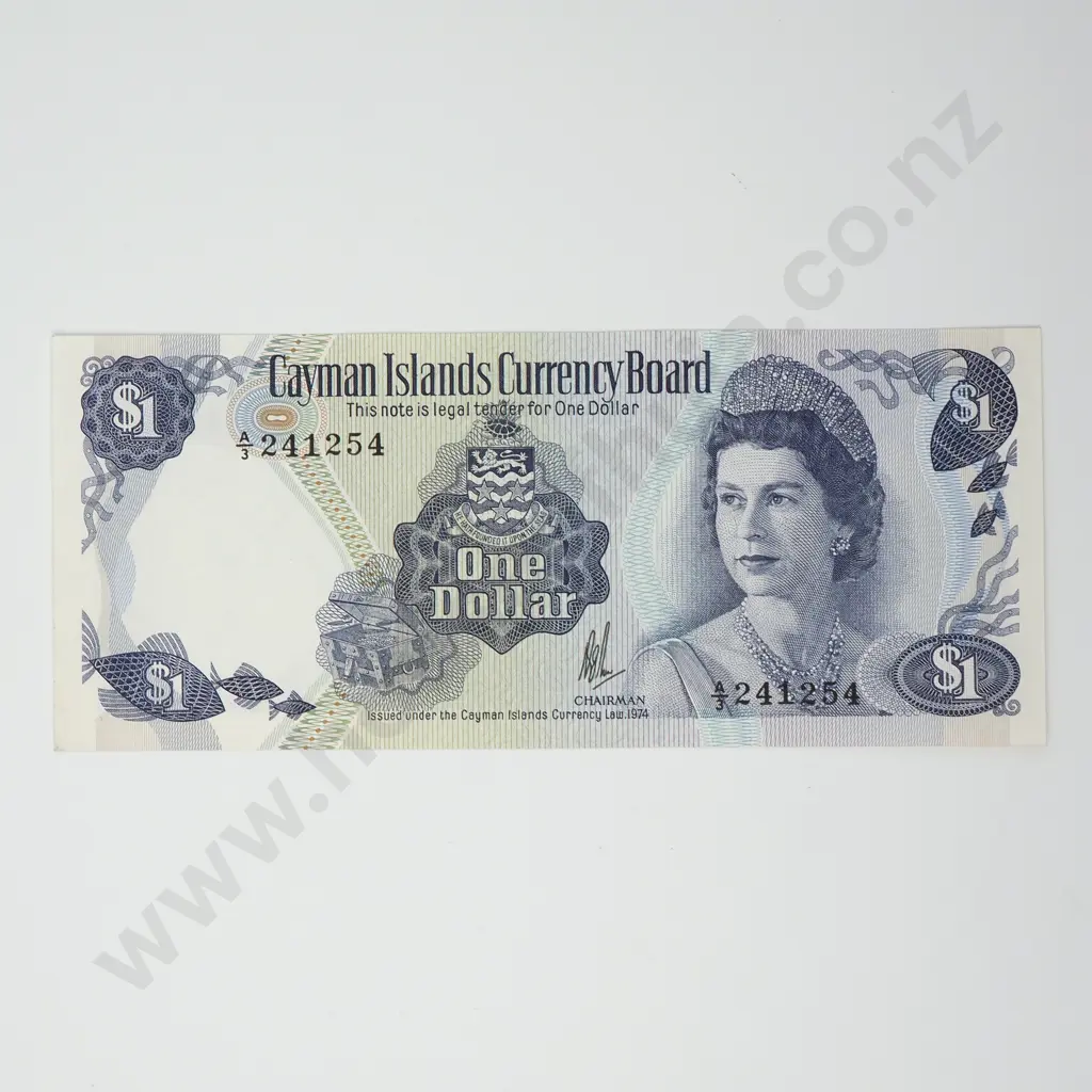 CAYMAN ISLANDS 1 dollar, 1974, A.UNC Image 1++