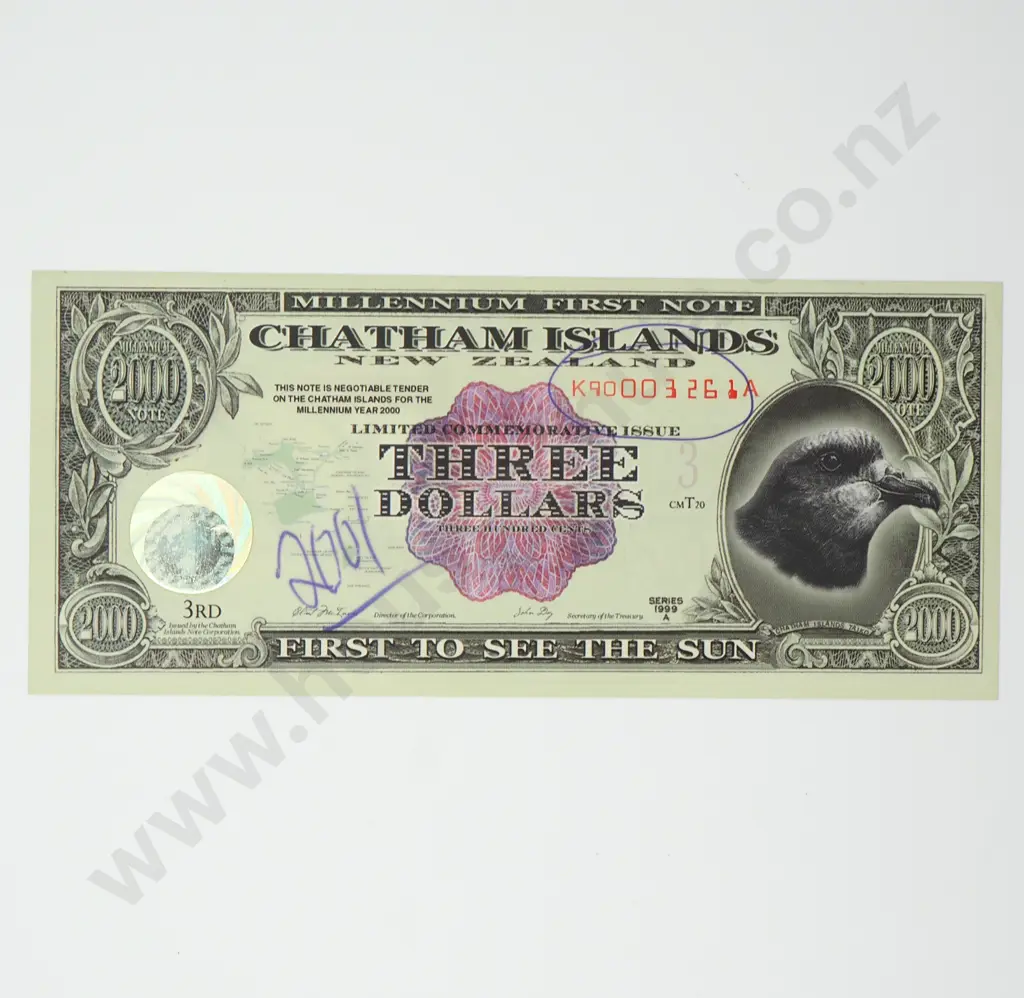 CHATHAM ISLANDS 3 dollars Image 1++