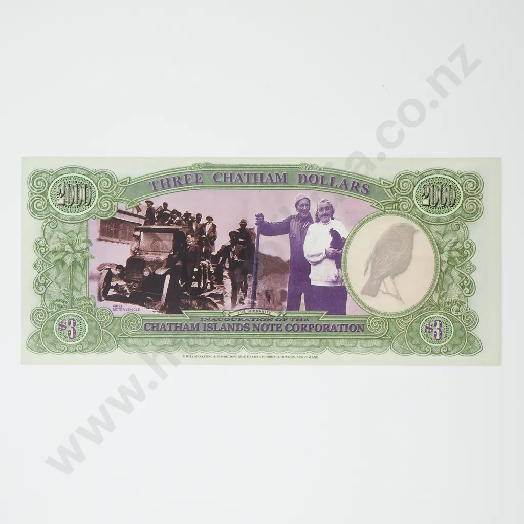 CHATHAM ISLANDS 3 dollars Image 1++