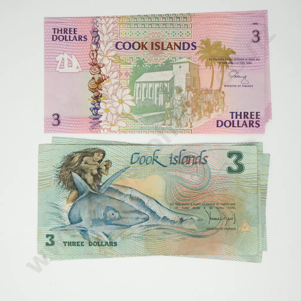COOK ISLANDS Assorted lot of notes, AUNC Image 1++