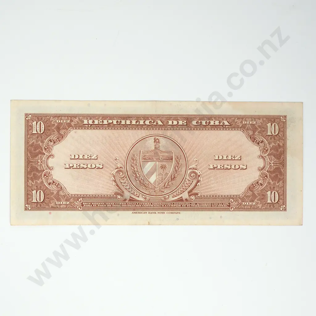 CUBA 10 pesos, 1960, EF Image 1++