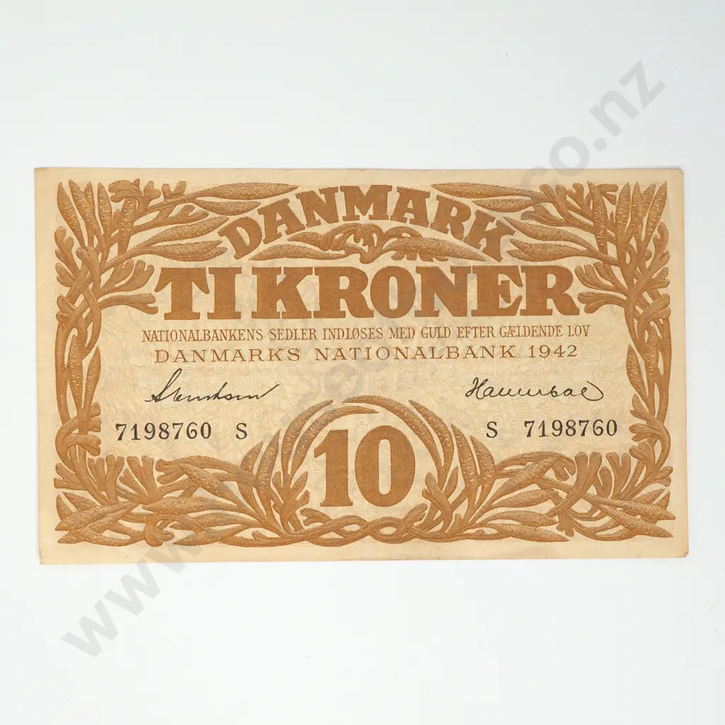 DENMARK 10 kroner, 1942, EF Image 1++