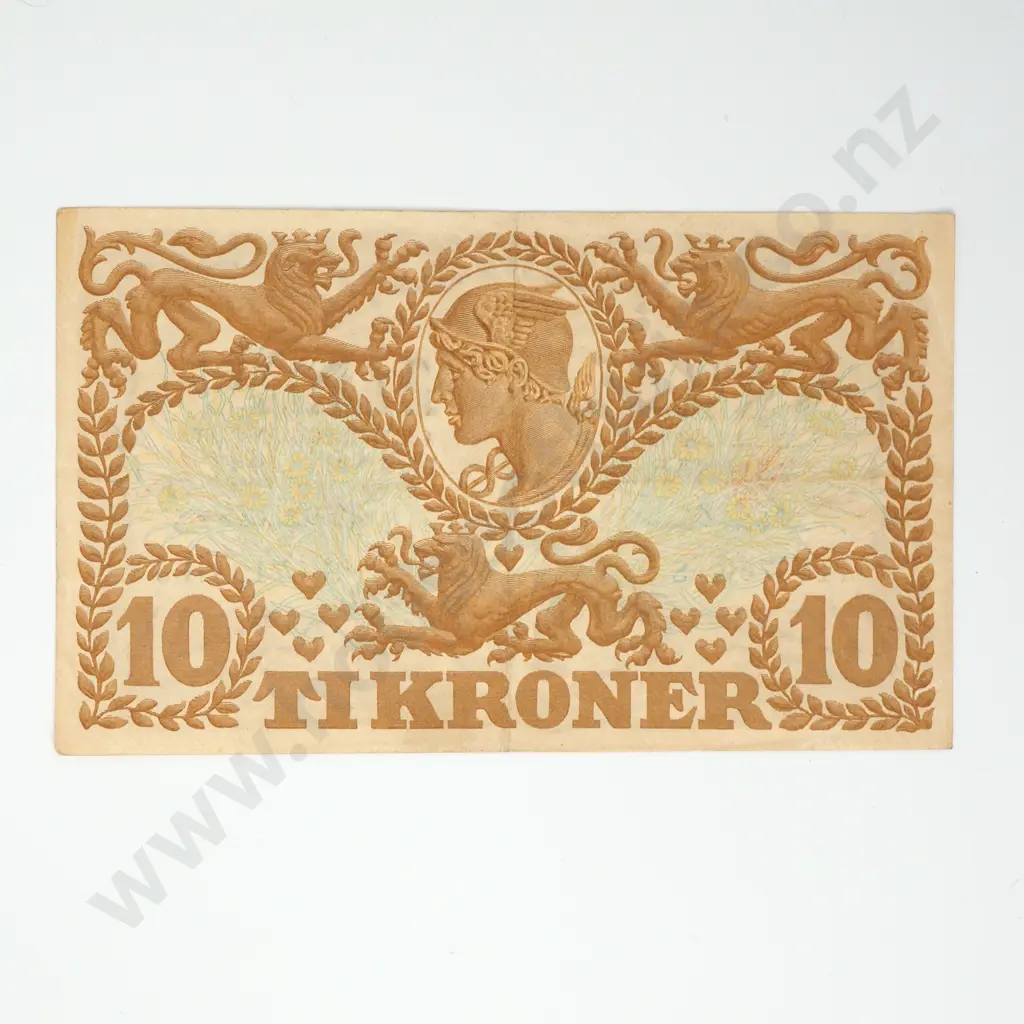 DENMARK 10 kroner, 1942, EF Image 1++
