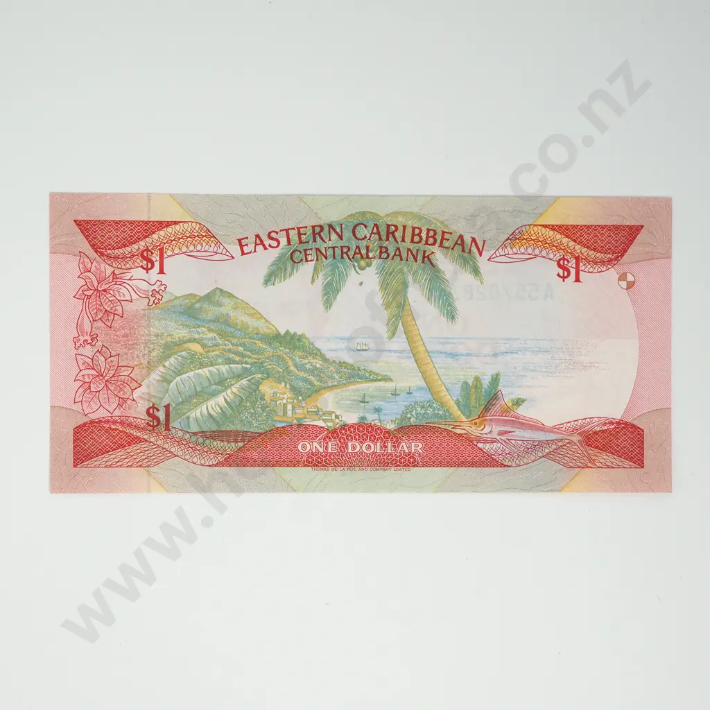 EASTERN CARIBBEAN CENTRAL BANK 1 dollar, 1998, UNC Image 1++