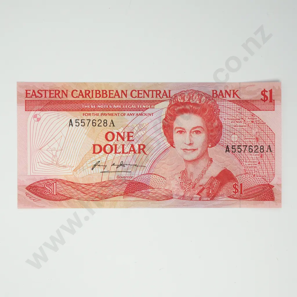 EASTERN CARIBBEAN CENTRAL BANK 1 dollar, 1998, UNC Image 1++