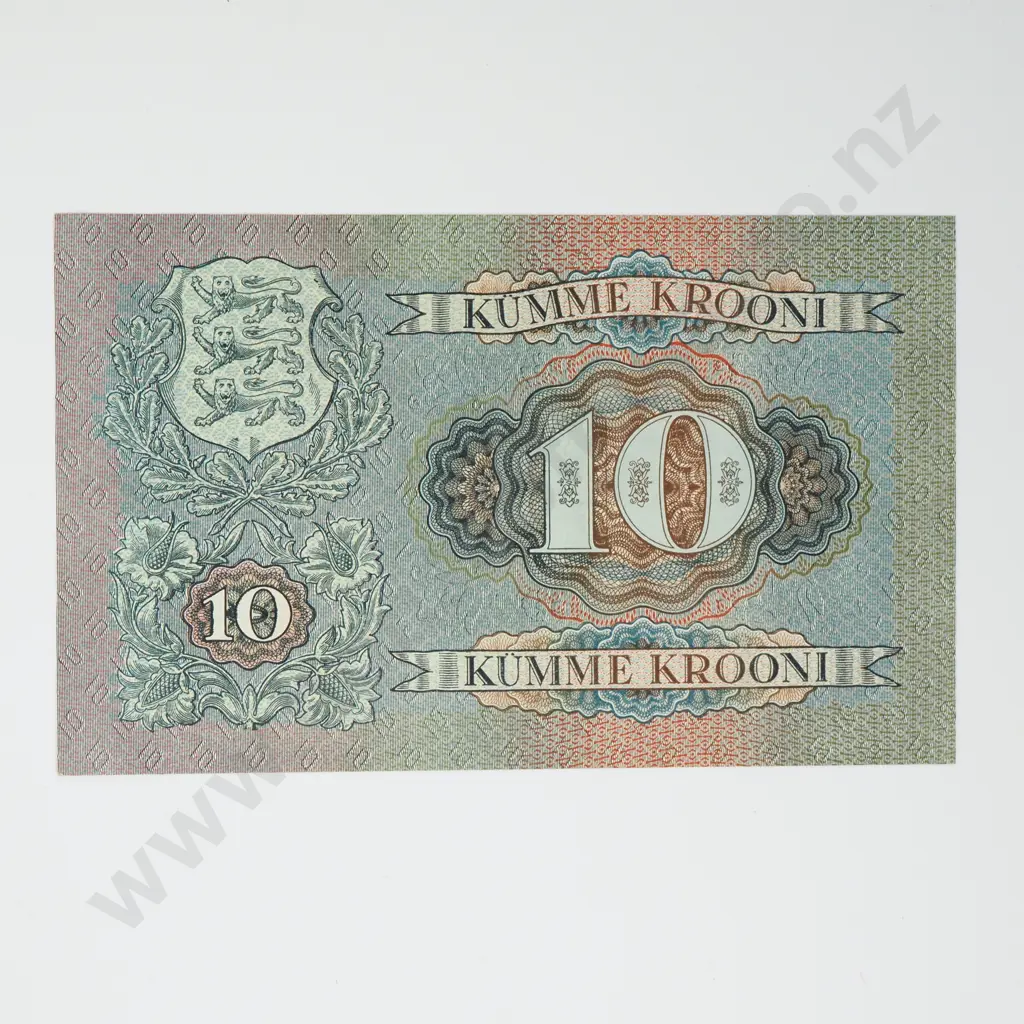 ESTONIA 10 krooni, 1937, A.UNC Image 1++