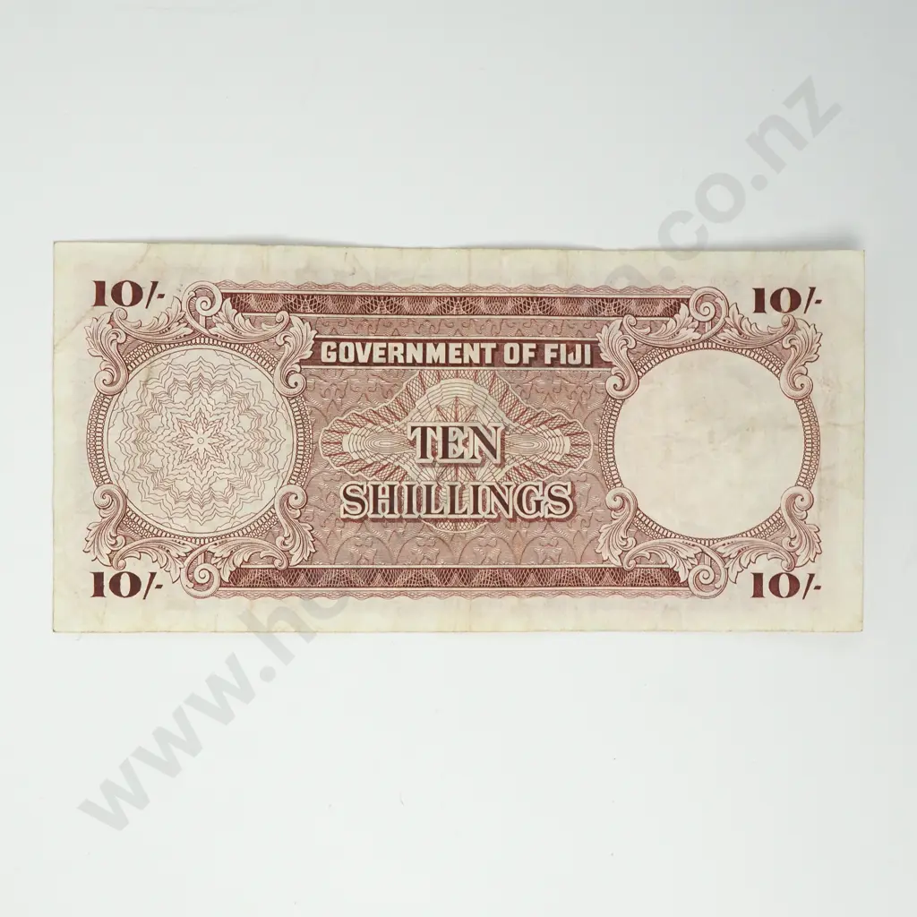 FIJI 10 shillings, 1965, F Image 1++
