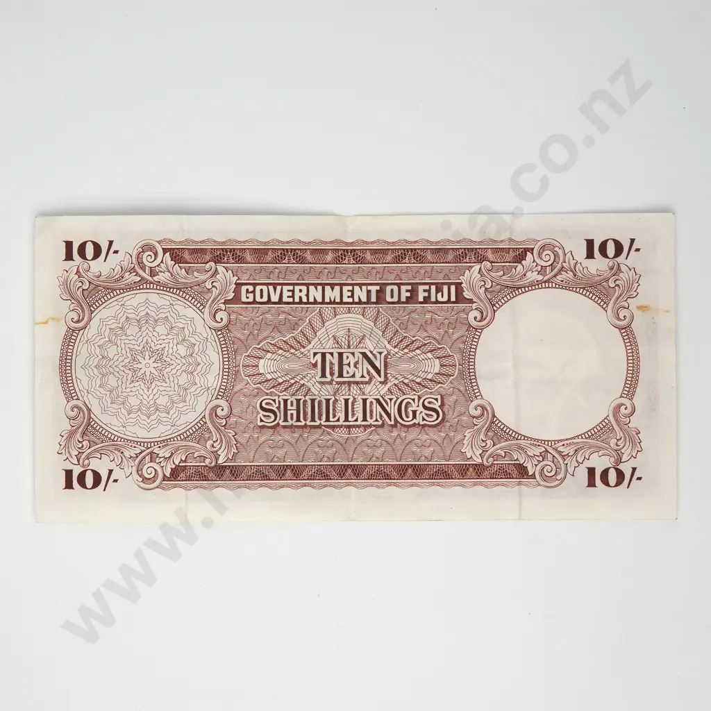 FIJI 10 shillings, 1965, VF Image 1++