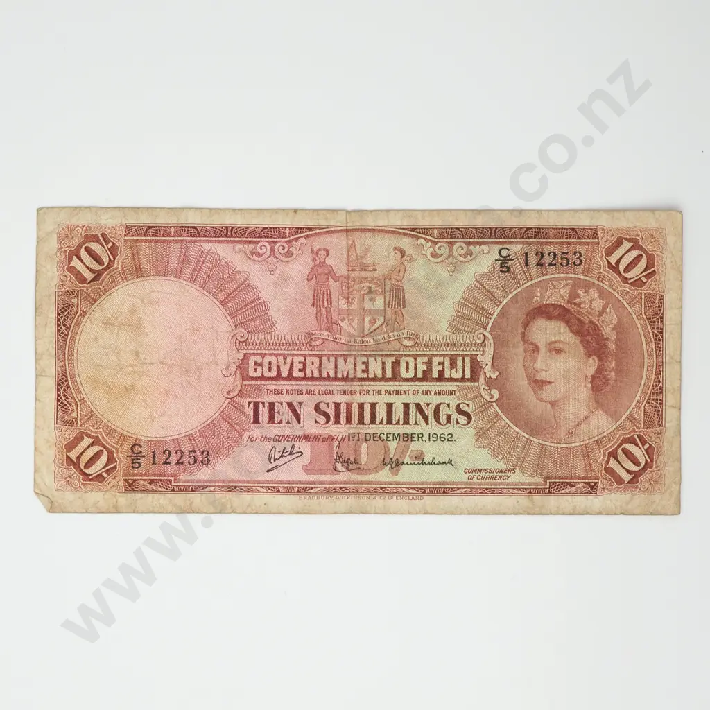 FIJI 10 shillings, 1962 Image 1++