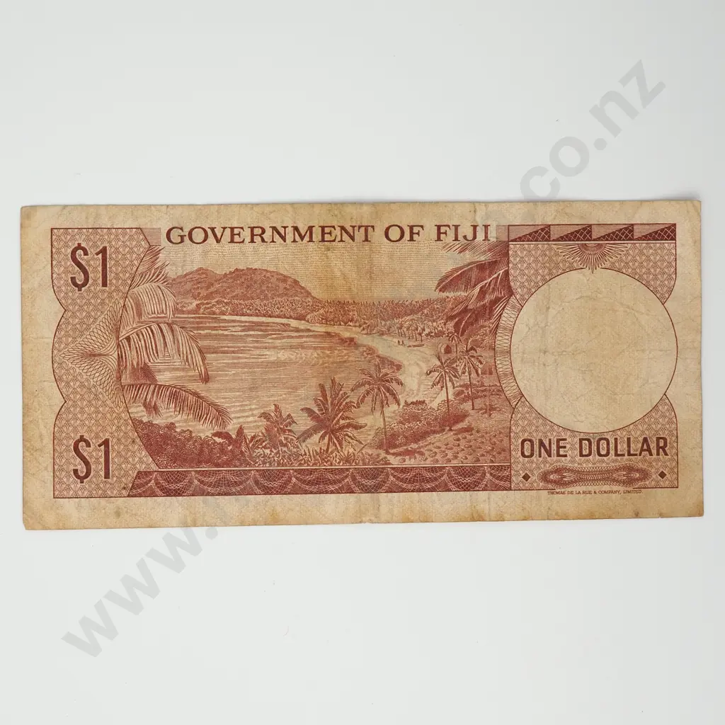 FIJI C.A. Stinson 1 dollar, 1971, prefix Z/1 (replacement), VG Image 1++