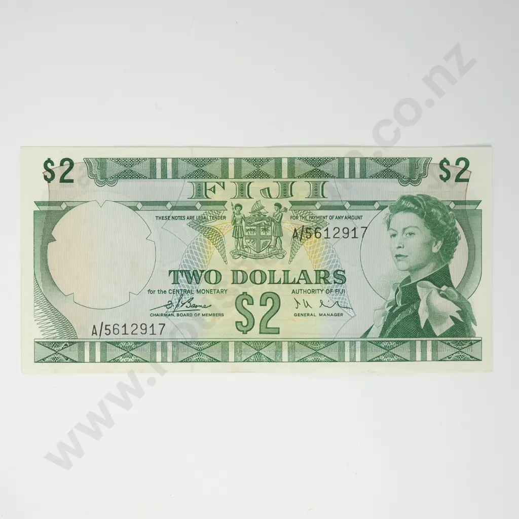 FIJI 2 dollars ( Barnes Craik ), 1974, EF Image 1++