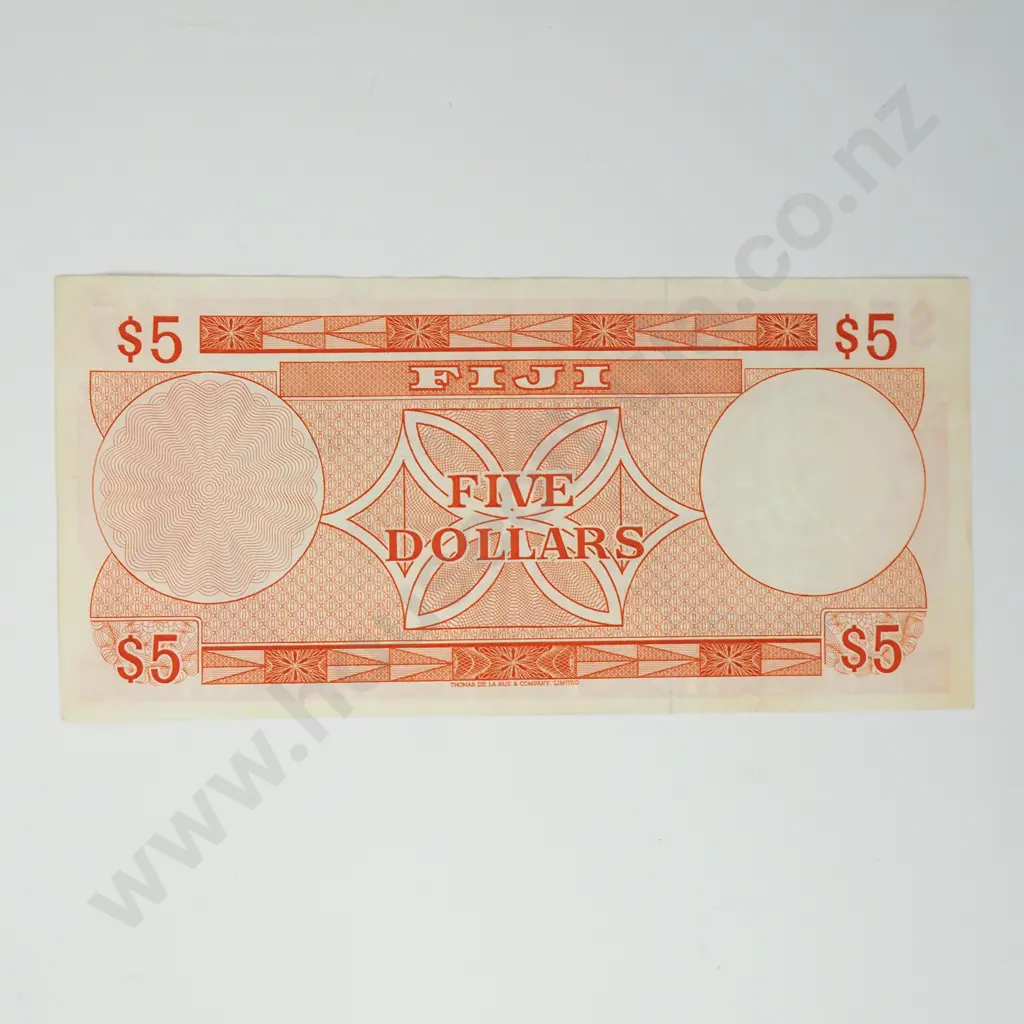 FIJI 5 dollars ( Barnes Tomkins ), 1974, VF Image 1++
