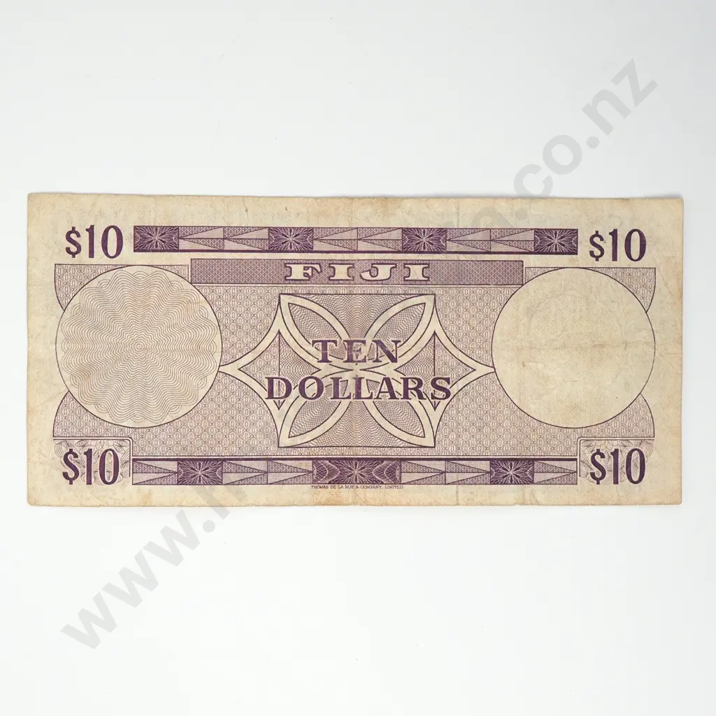 FIJI 10 dollars ( Barnes Craik ), 1974, F Image 1++