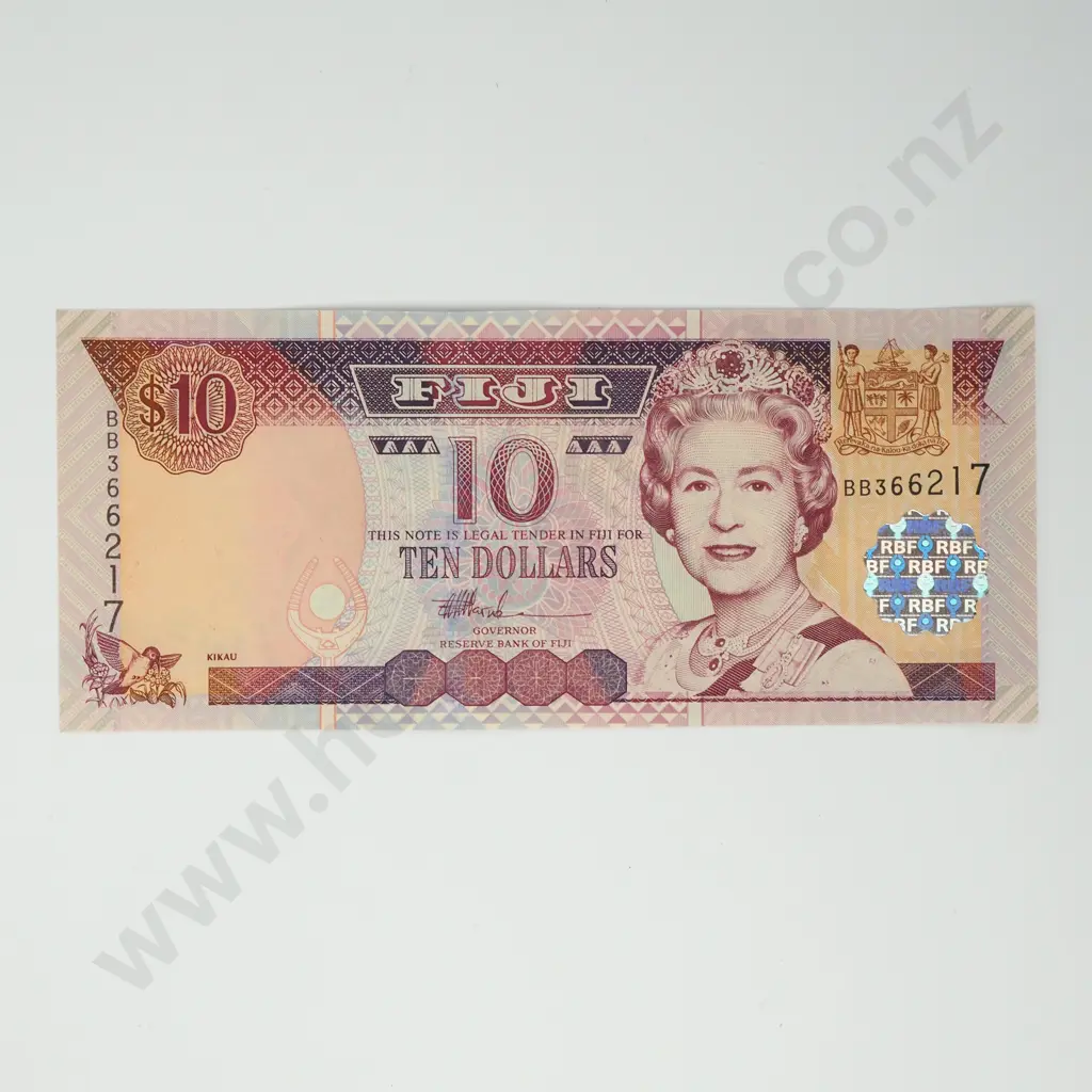 FIJI 10 dollars, 2002, UNC Image 1++