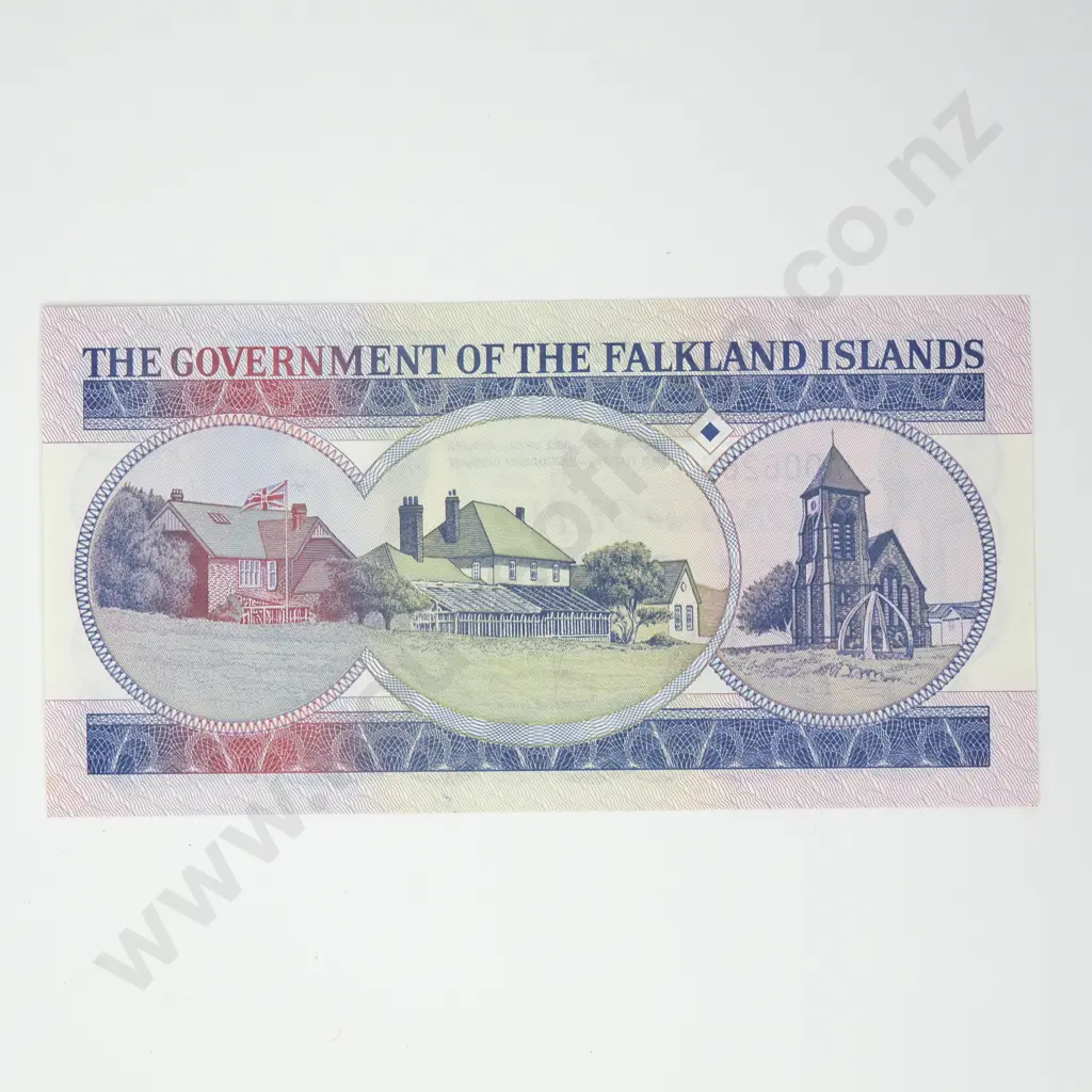 FALKLAND ISLANDS Low serial 1 pound, 1984, Better Grade Image 1++