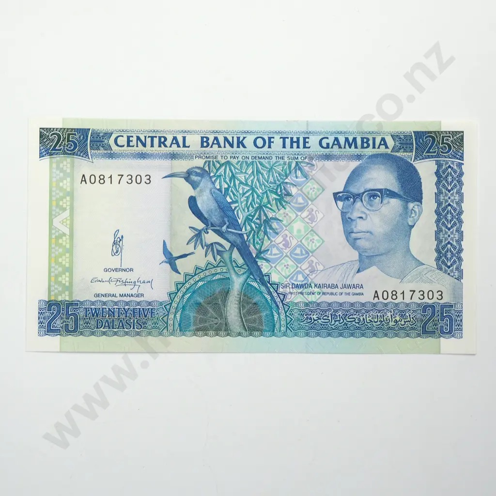 THE GAMBIA 25 dalasis, 1991-1995, UNC Image 1++