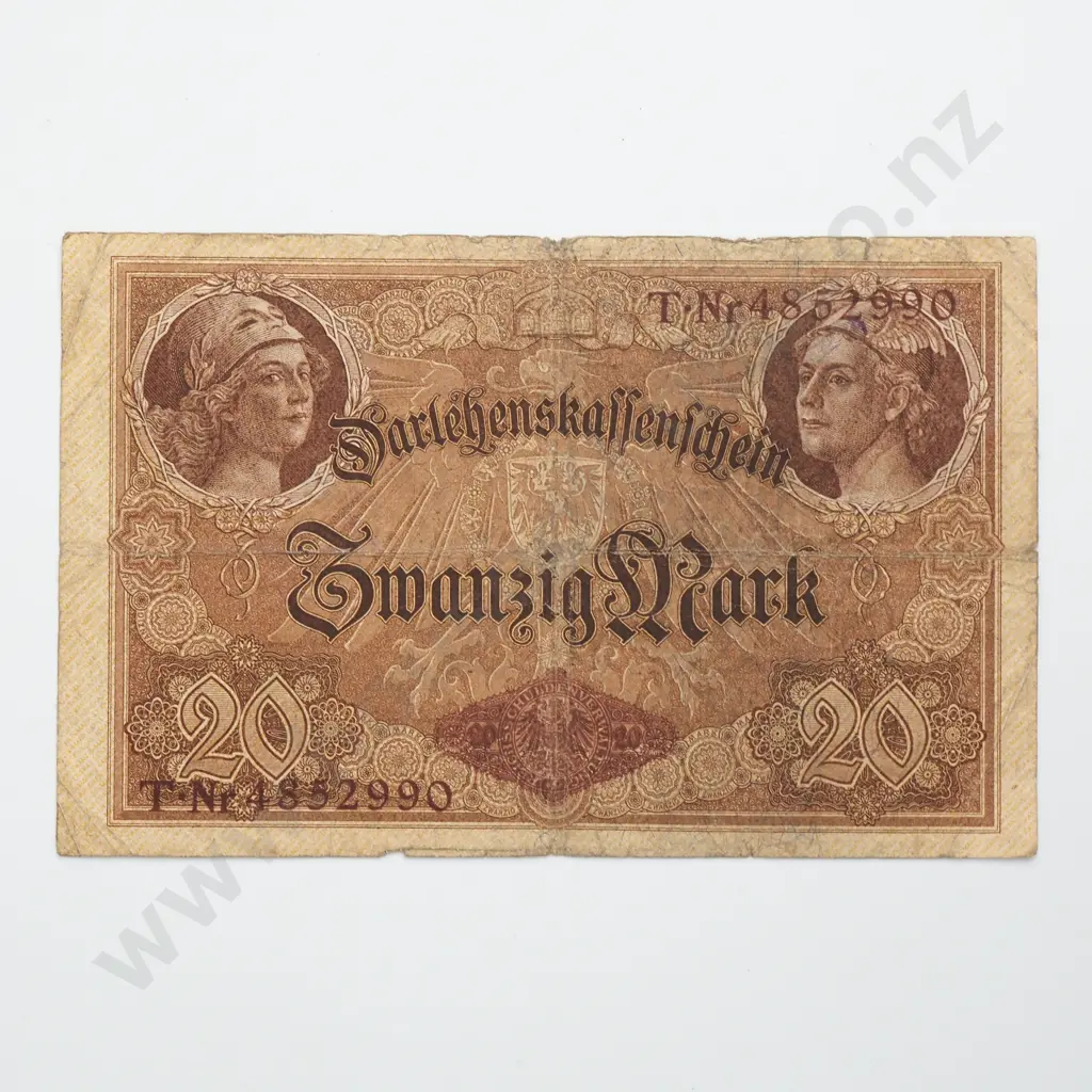 GERMANY 20 mark, 1914, VG Image 1++