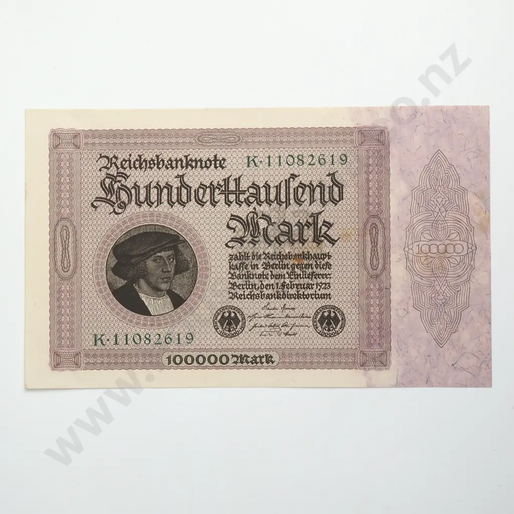 GERMANY 100,000 mark, 1923, A.UNC Image 1++