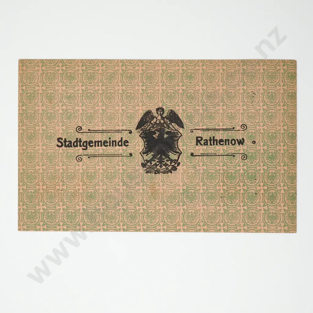 1918 German Five Mark Banknote Image 1++