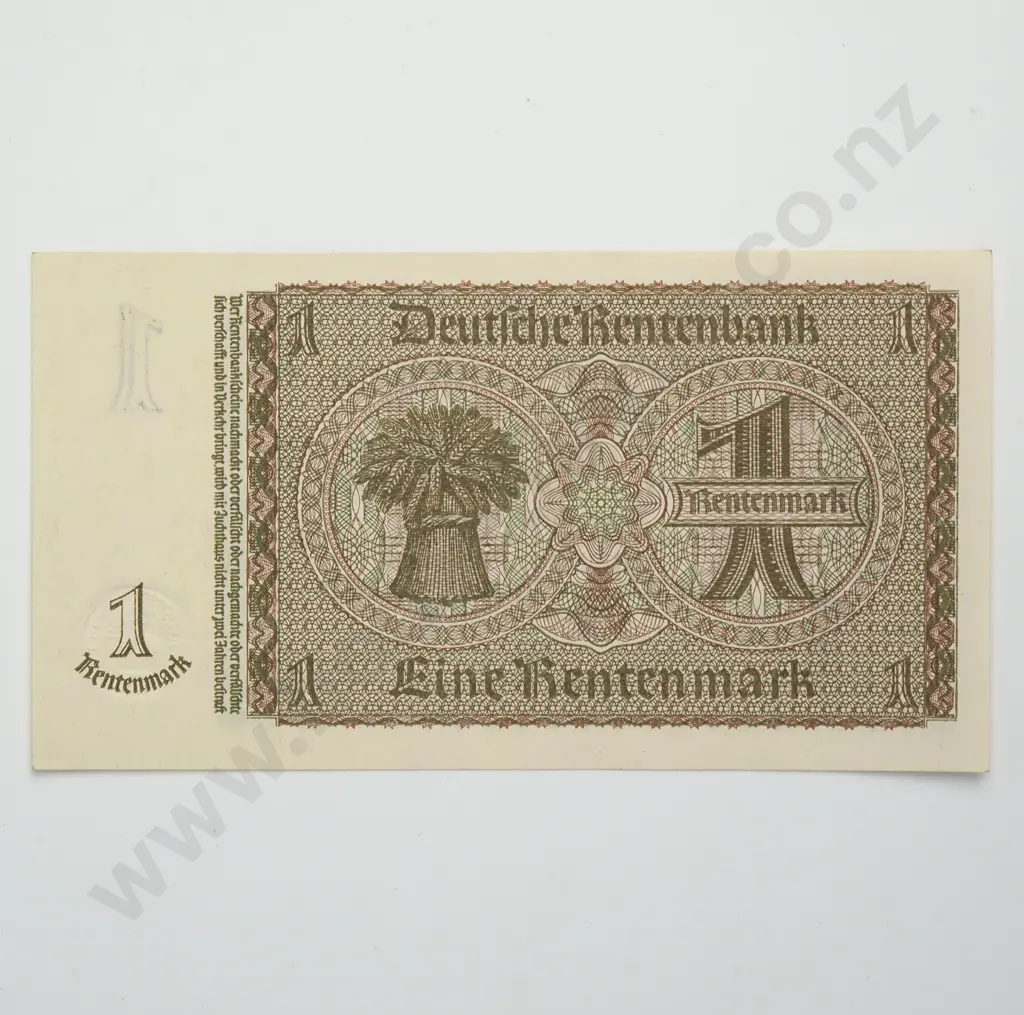 GERMANY 1 rentenmark, 1937, UNC Image 1++