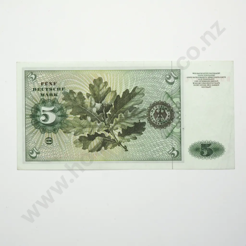 GERMANY 5 deutsche mark, 1970, A.UNC Image 1++
