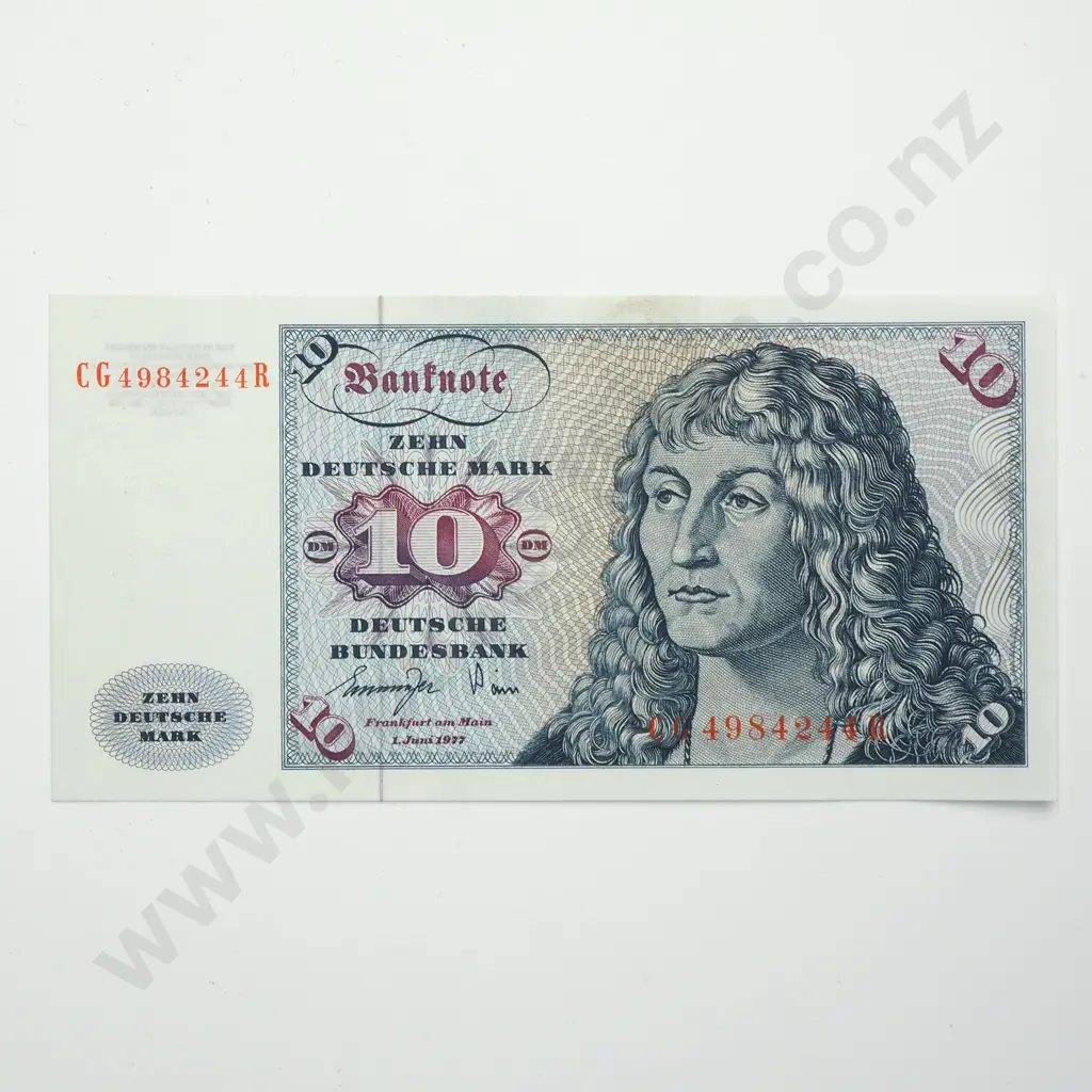 GERMANY 10 deutsche mark, 1977, UNC Image 1++