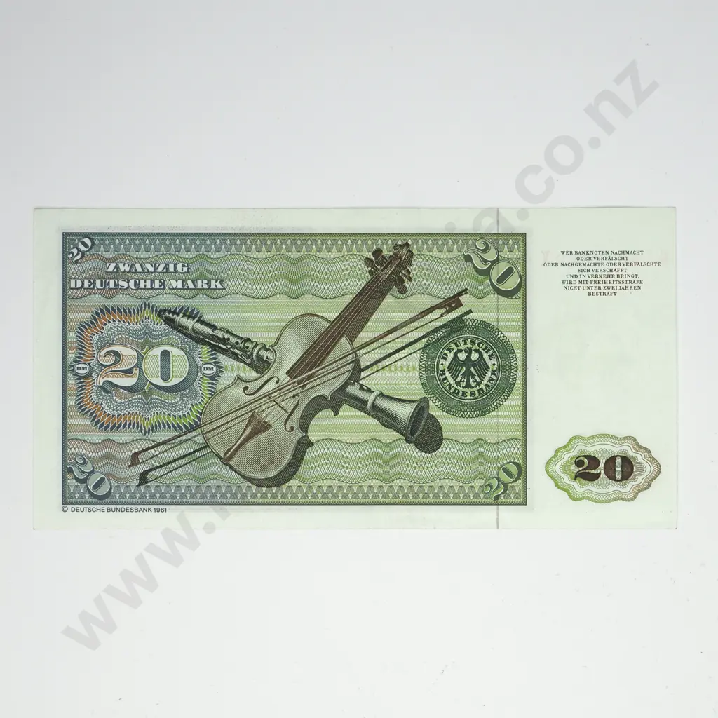GERMANY 20 deutsche mark, 1980, UNC Image 1++