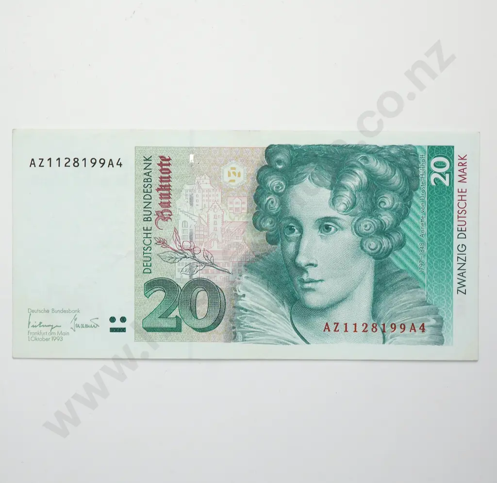 GERMANY 20 deutsche mark, 1993, A.UNC Image 1++