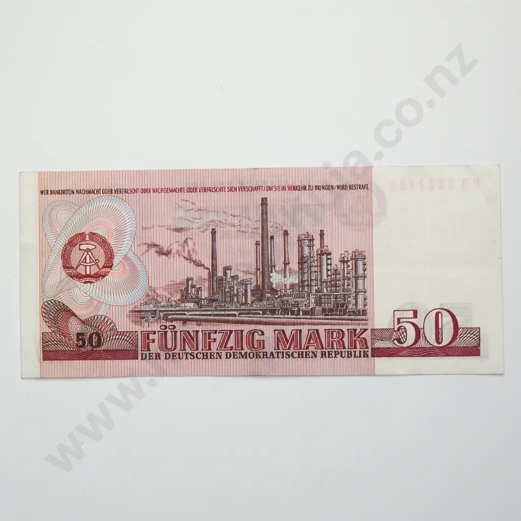 GERMANY German Democratic Republic 50 mark, 1971, EF Image 1++