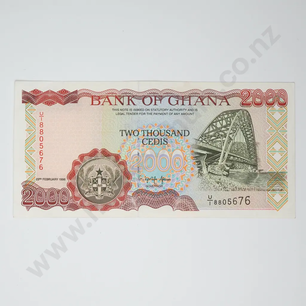 GHANA 2000 cedis, 1996, A.UNC Image 1++