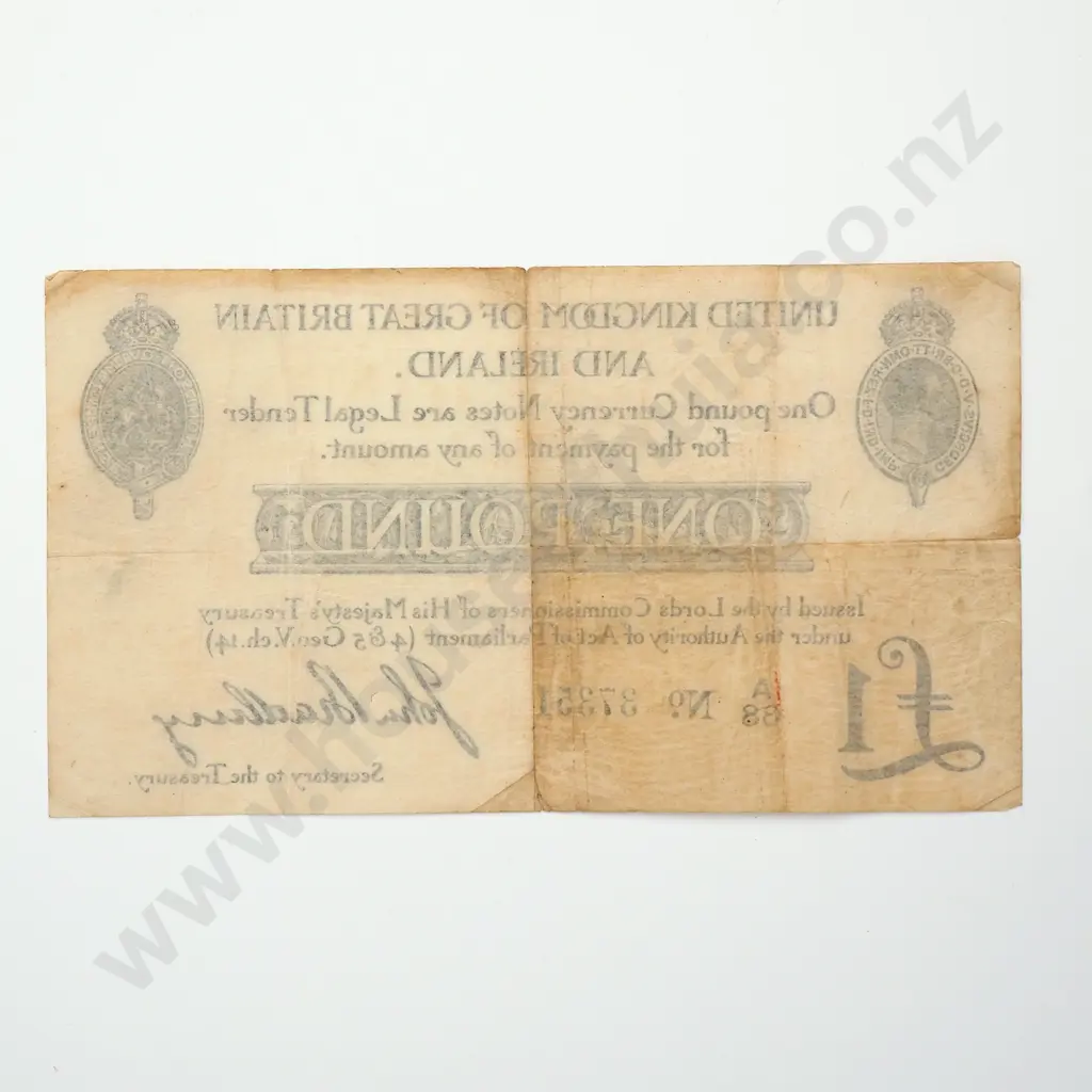 GREAT BRITAIN 1 pound, 1914, F Image 1++