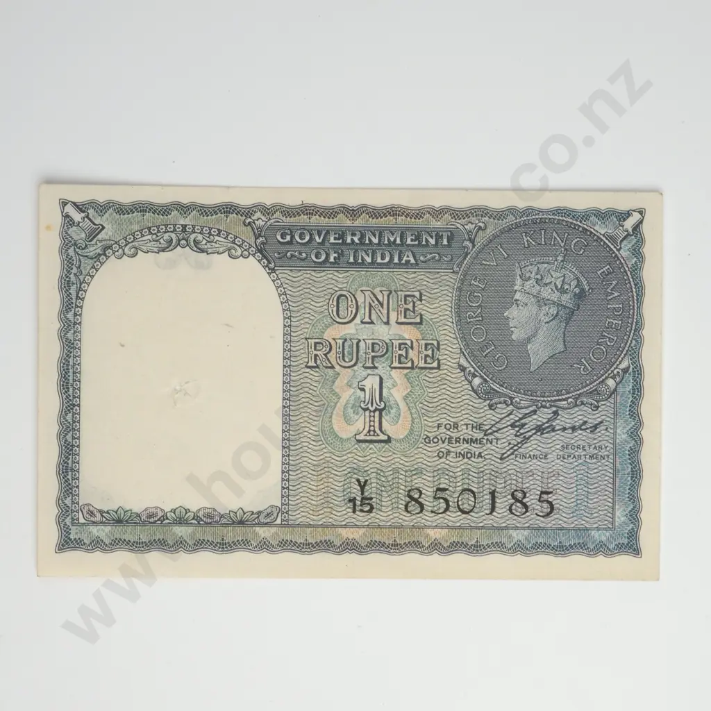 INDIA 1 rupee, 1940, UNC ( pin hole ) Image 1++