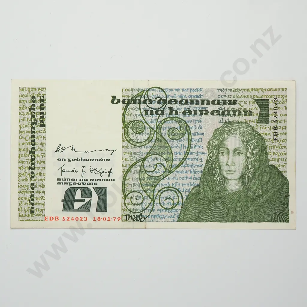 IRELAND 1 pound, 1979, A.UNC Image 1++