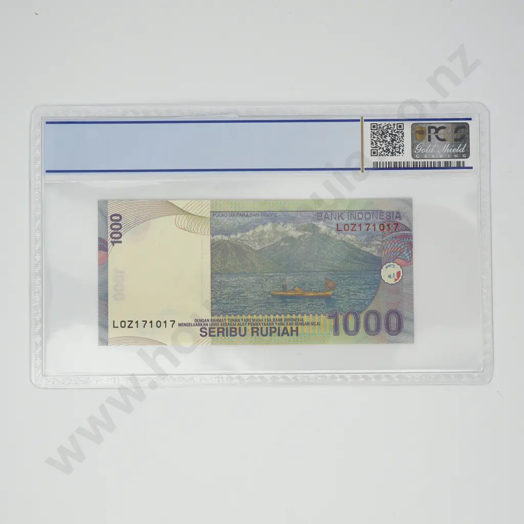 PCGS Slabbed - 2016 Indonesia 1000 Rupiah Banknote Image 1++