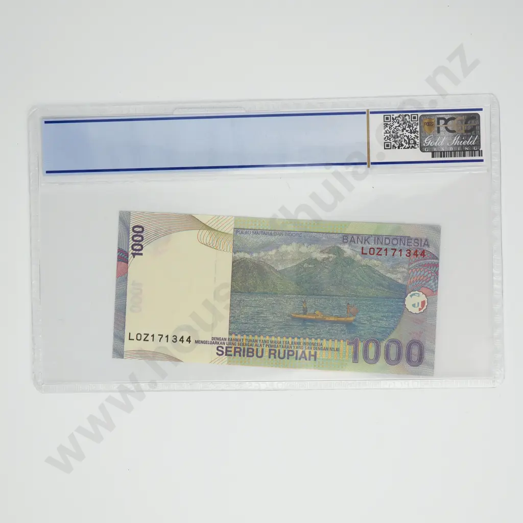 PCGS Slabbed - 2016 Indonesia 1000 Rupiah Banknote Image 1++