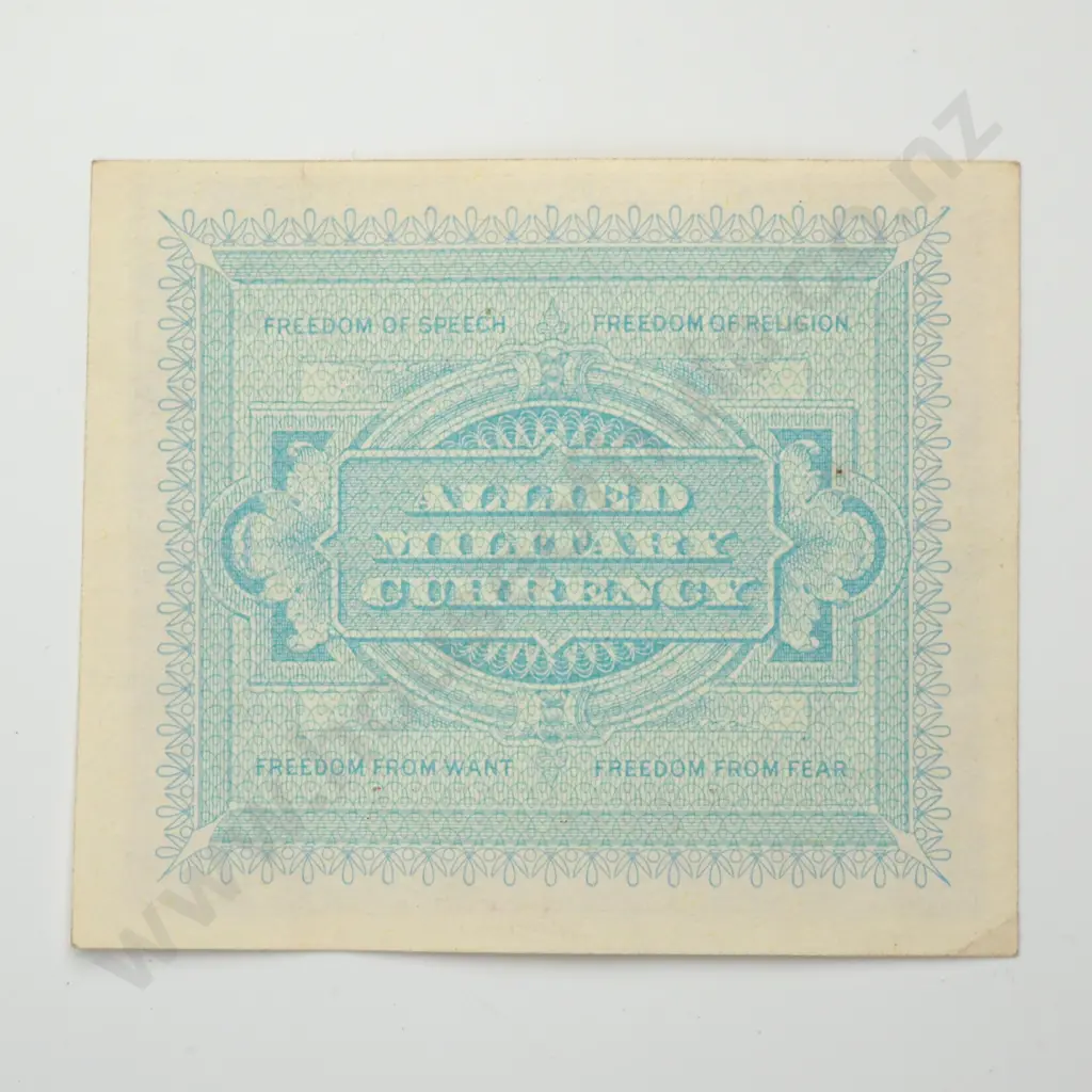 ITALY 2 lira military currency, 1943, A.UNC Image 1++