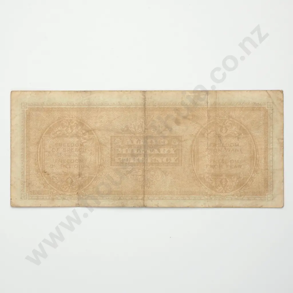 ITALY 500 lira military currency, 1943 "A", VG Image 1++