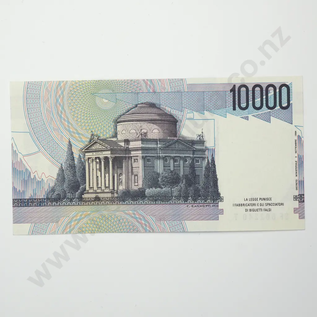ITALY 10,000 lire, 1984, UNC Image 1++