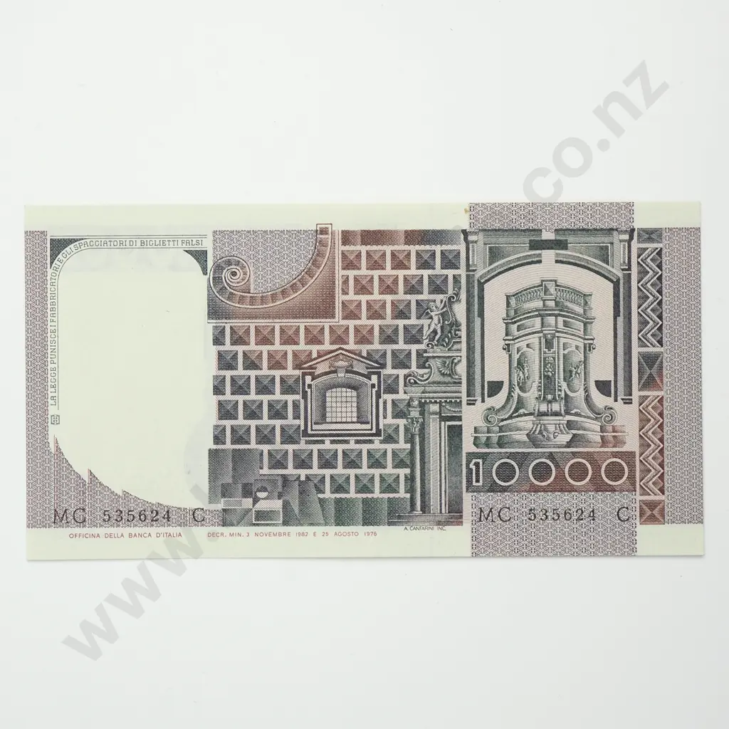 ITALY 10,000 lire, 1976, UNC Image 1++