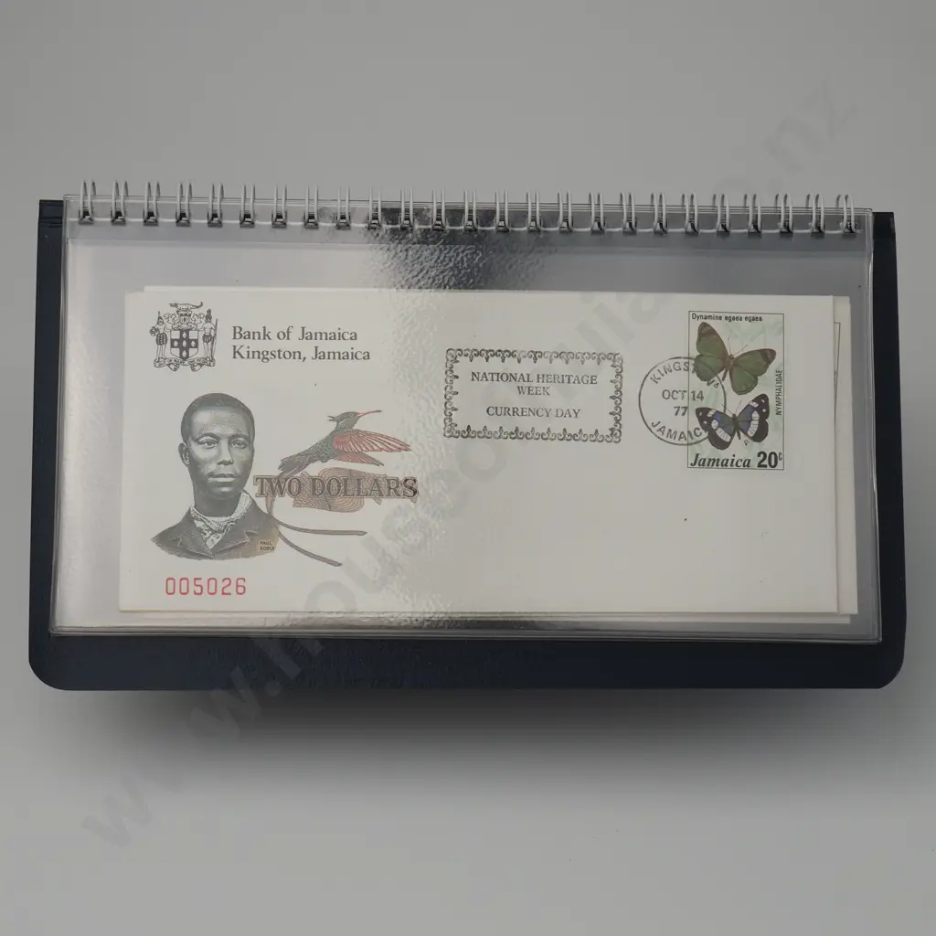 JAMAICA Bank of Jamaica set of four UNCIRCULATED notes, 1977, $1-$10, each with serial number 5026, with matching set of Image 1++