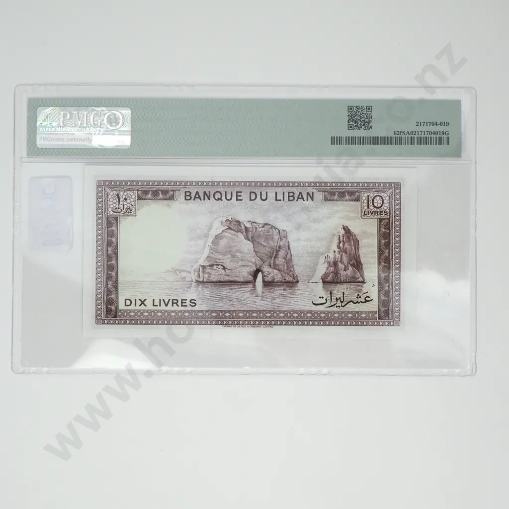 PCGS Slabbed - 1986 Lebanon 10 Livres Image 1++