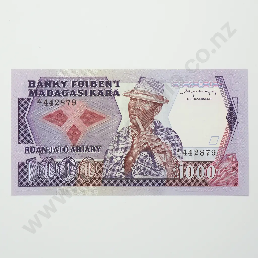 MADAGASCAR 1000 ariary, 1983-1987, UNC Image 1++