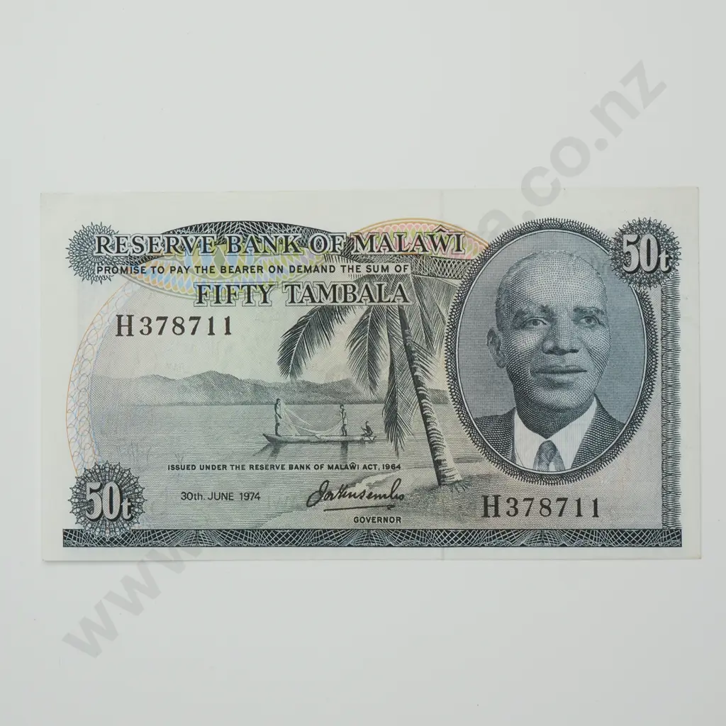 MALAWI 50 tambala, 1974, A.UNC Image 1++