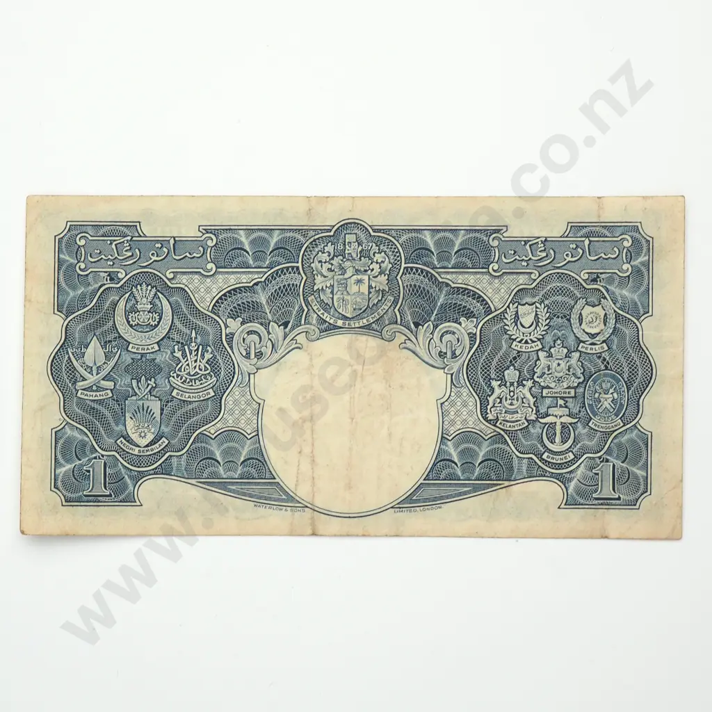 MALAYA 1 dollar, 1941, G.F Image 1++
