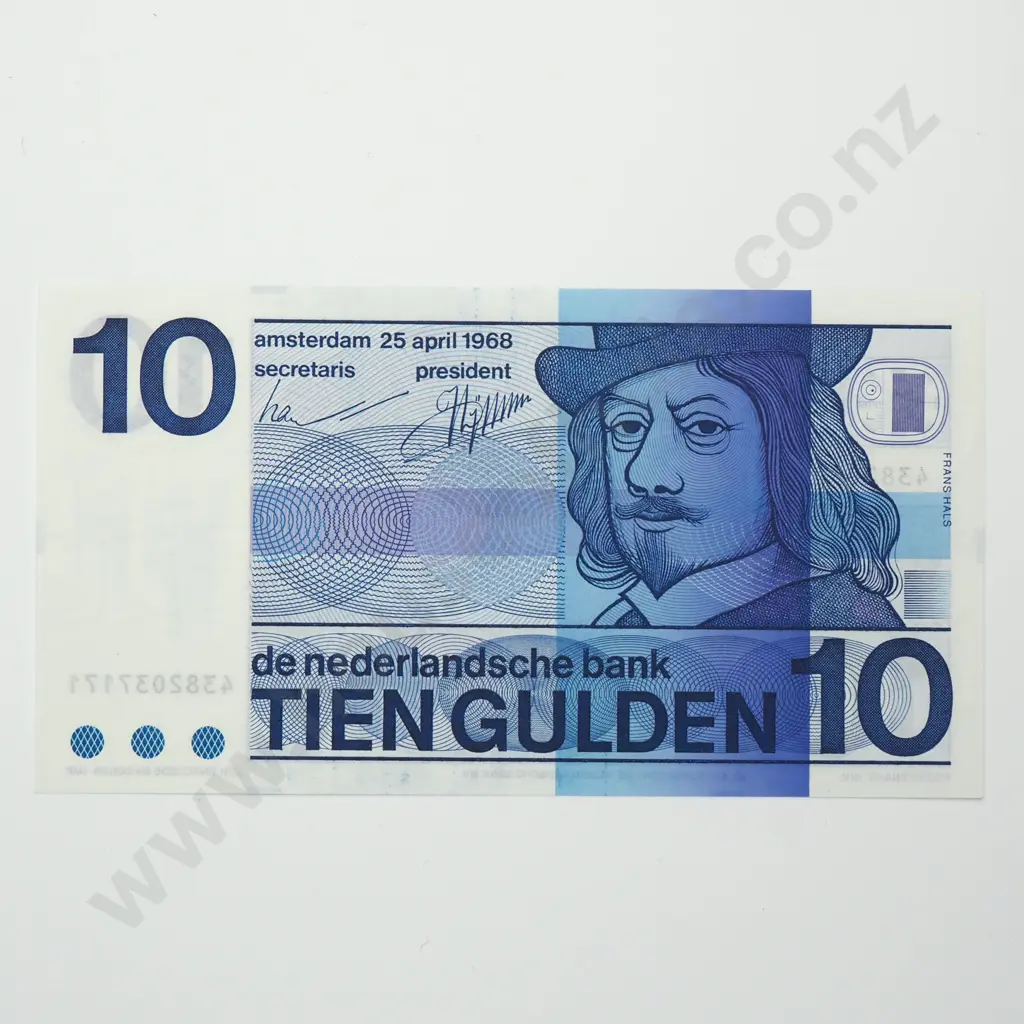 NETHERLANDS 10 gulden, 1968, UNC Image 1++