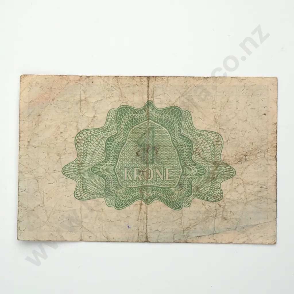 NORWAY 1 krone, 1943, F Image 1++