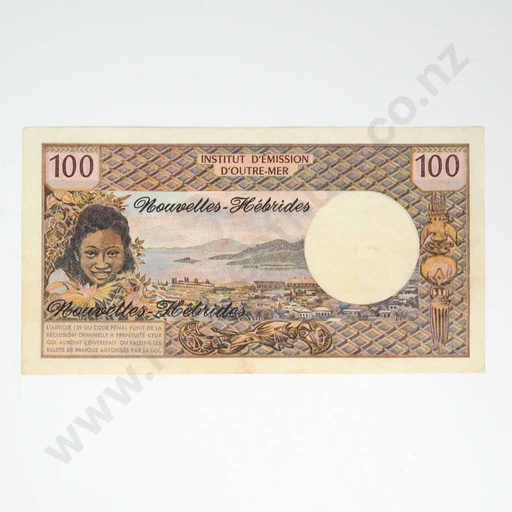 NEW HEBRIDES 100 francs Image 1++